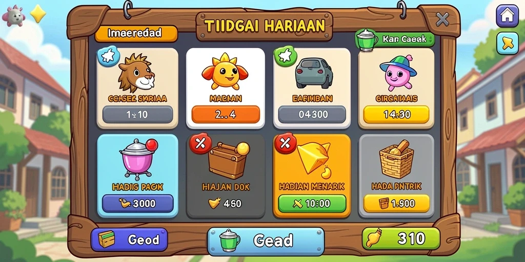 Fitur bonus harian yang menguntungkan pengguna.