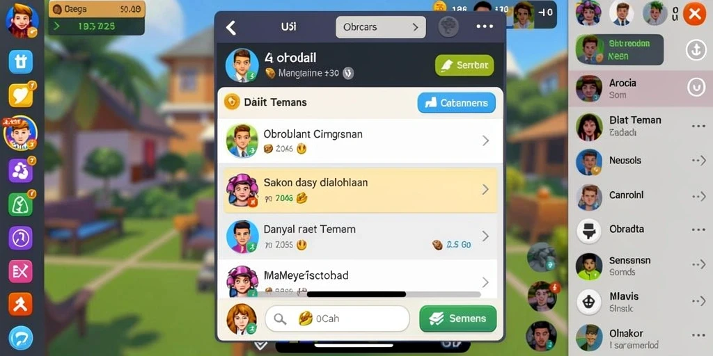 Screenshot fitur multiplayer yang penuh semangat.